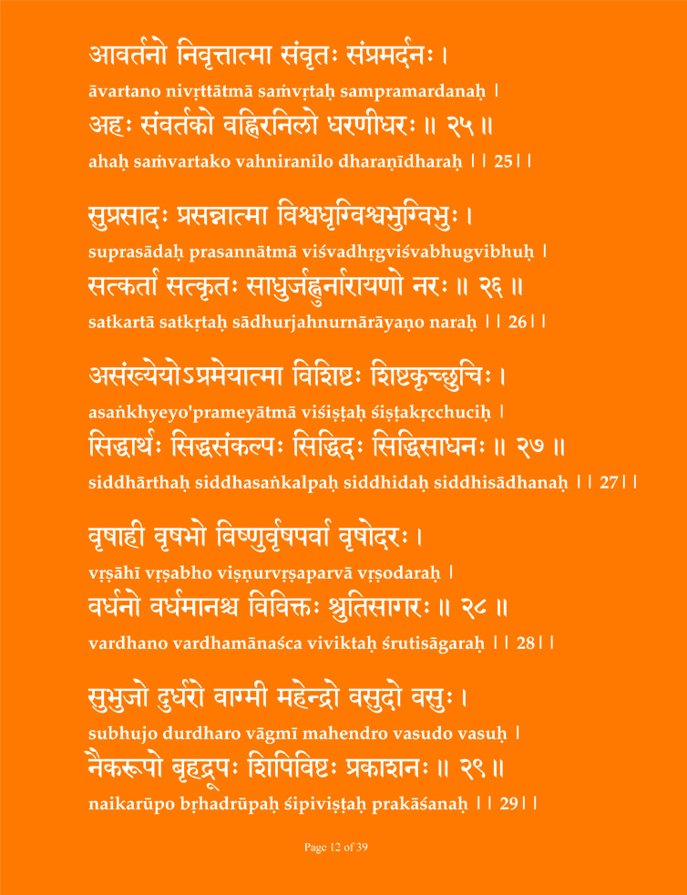 Vishnu Sahashra Nama Smaranam