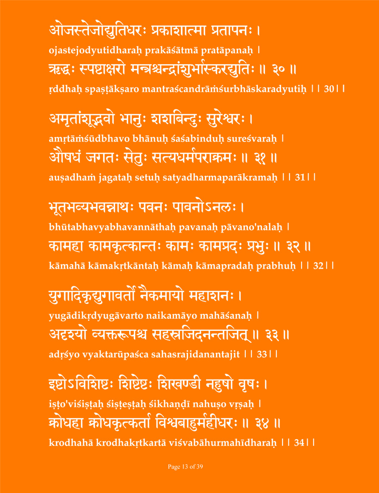 Vishnu Sahashra Nama Smaranam