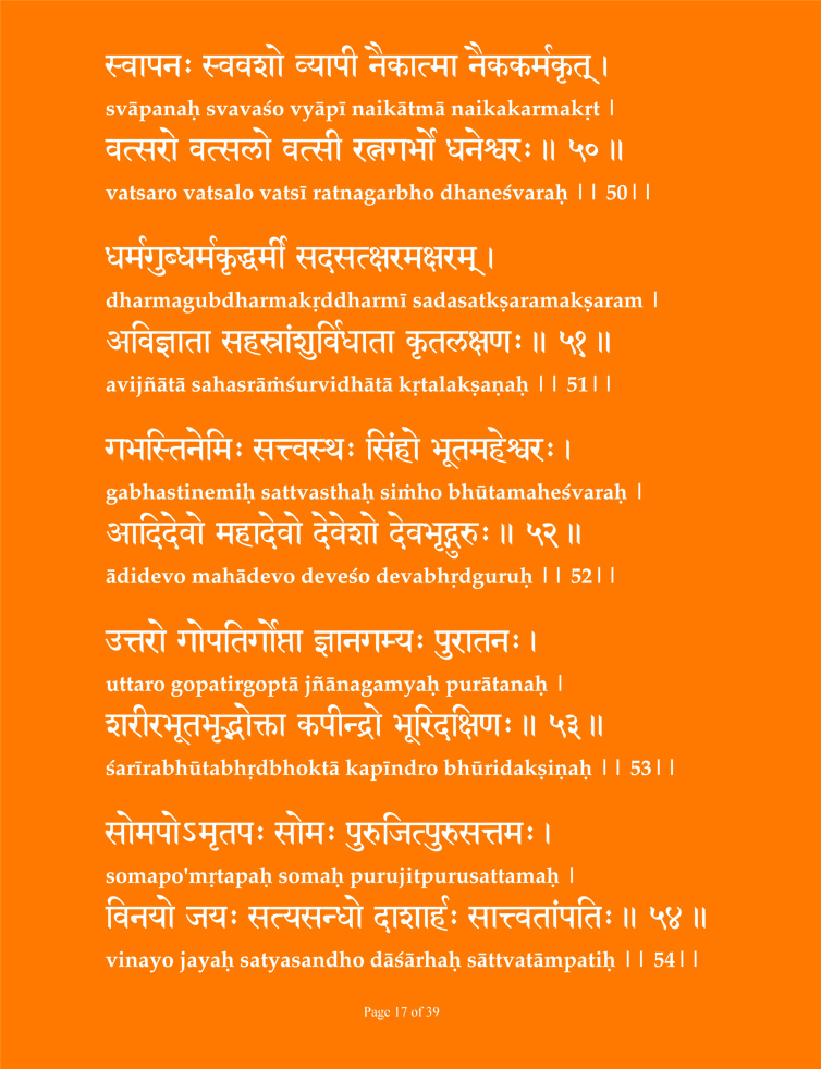 Vishnu Sahashra Nama Smaranam