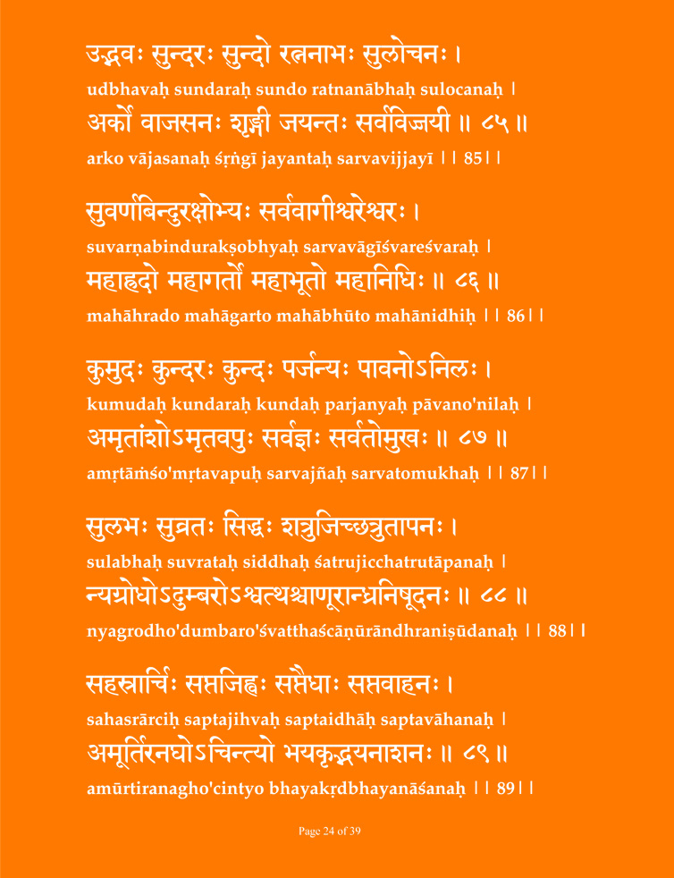Vishnu Sahashra Nama Smaranam